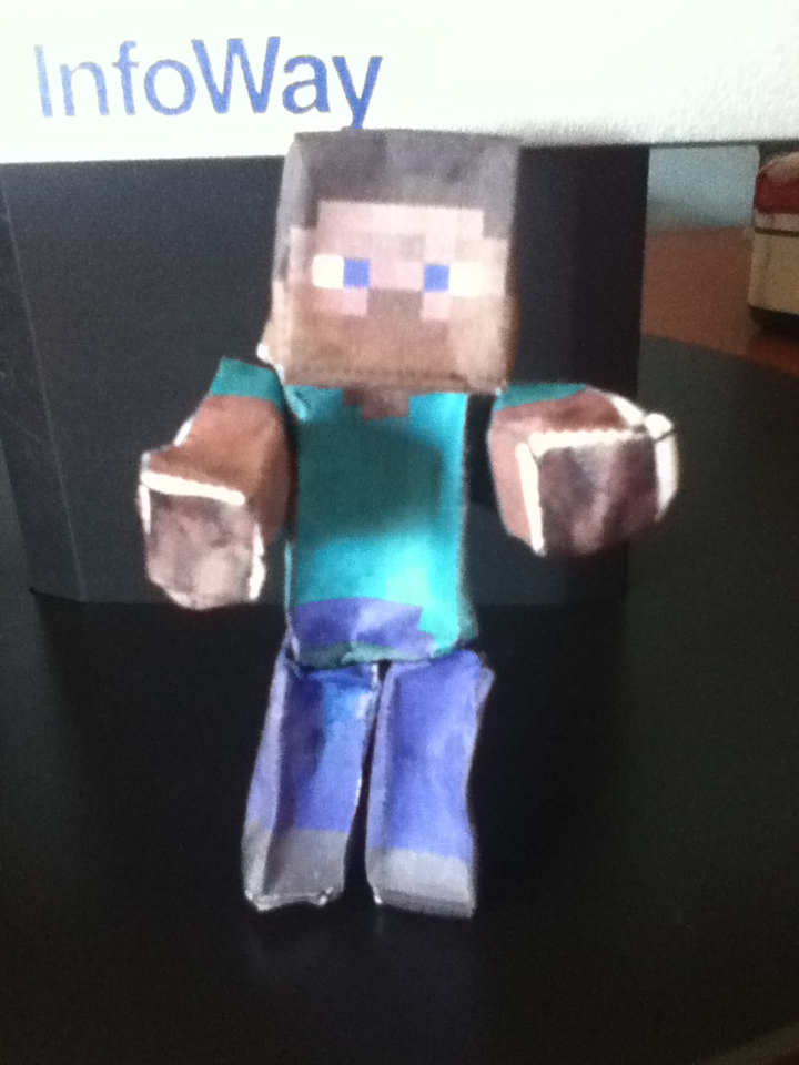 How to make a Minecraft Papercraft Bendable Steve 